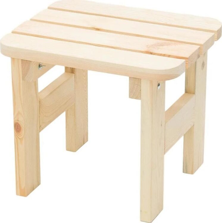 DEOKORK Masivní dřevěná zahradní stolička z