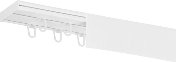 Dekodum Stropní kolejnice z PVC dvouřadá bílá s krytem