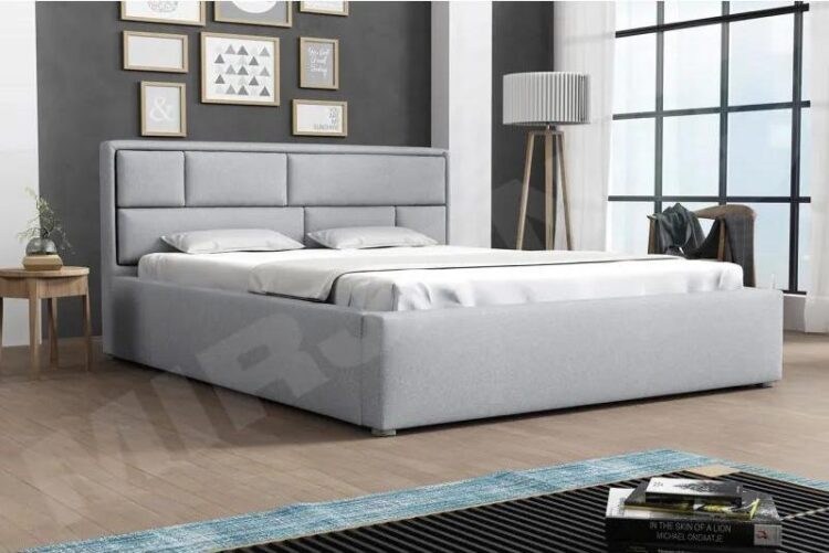 Čalouněná postel s úložným prostorem a roštem Nido