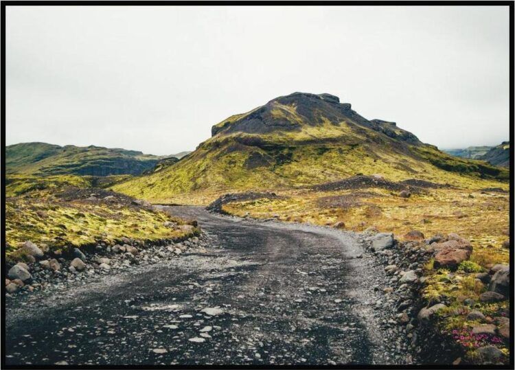 Plakát Cesta islandskou krajinou A4 (21