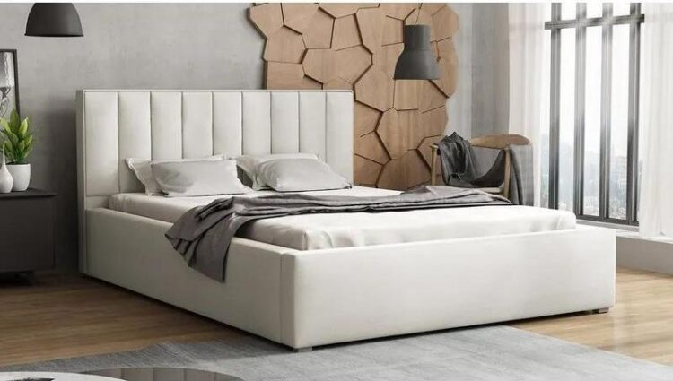 Čalouněná postel s rolovatelným roštem Sonden